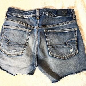 Hi Rise Shortie Jean Shorts American Eagle Size 6